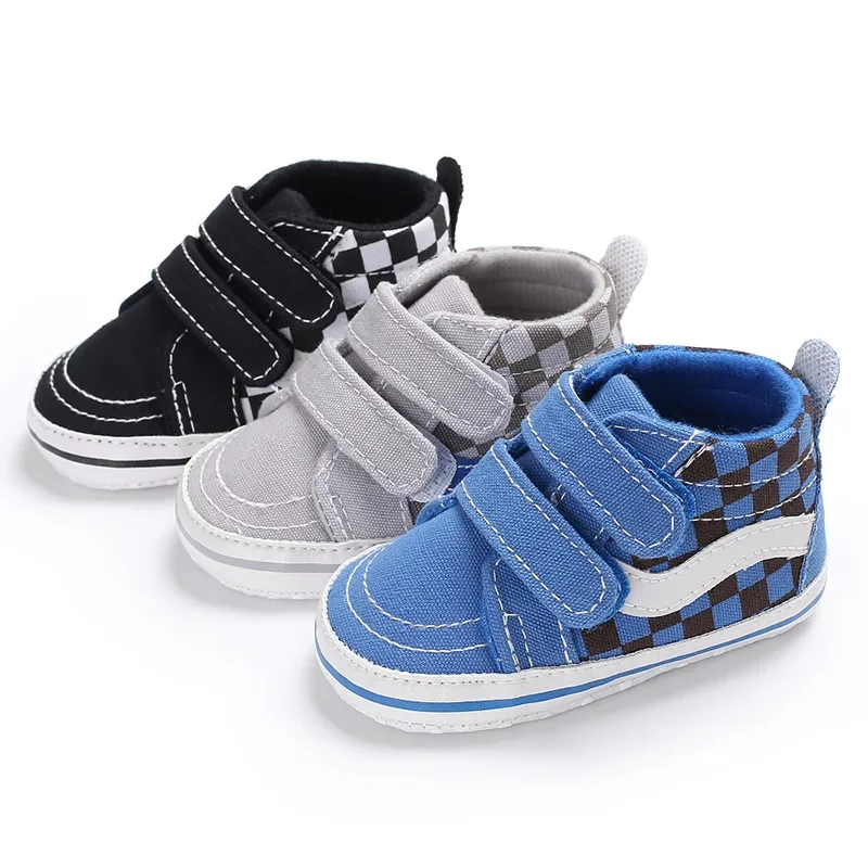 MRovior-Chaussures Astronomiques à Carreaux pour Bébé Fille et Garçon, Baskets Décontractées en Toile Souple, Mi-Souples, en Coton Antidérapant, Nouvelle Collection