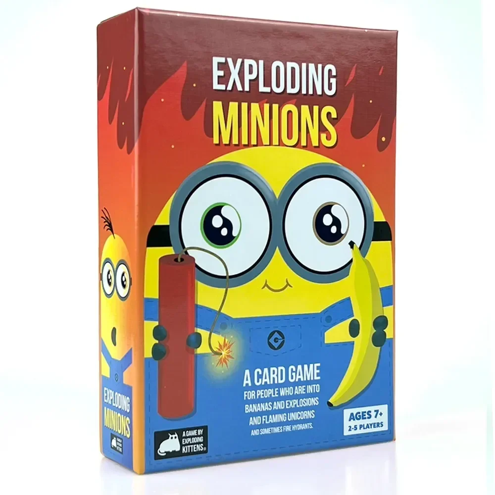 Exploding Minions Exploding Cat Series Version anglaise Jeu de société Amis Carte de rassemblement décontractée Jeu multijoueur Collection Cadeau