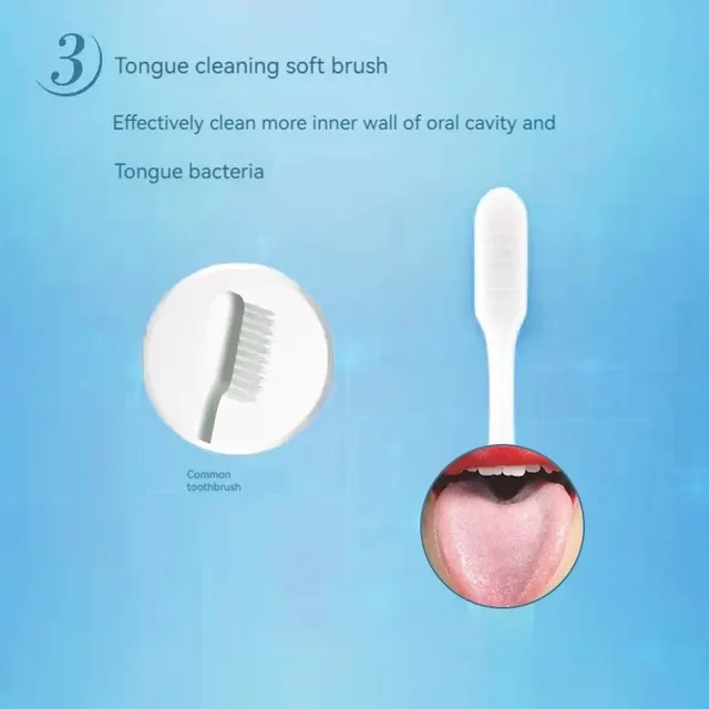 Clogate-Brosse à dents à poils souples pour adultes, hygiène buccale blanchissante pour gencives sensibles, brosse à dents manuelle pour usage domestique, 6 pièces – Image 4