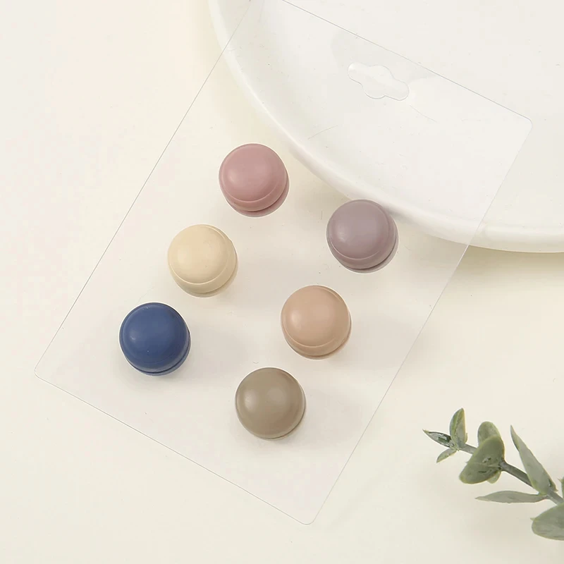 Broche Magnétique Hijab pour Femme Musulmane, Accessoires Décoratifs, Couleurs Bonbons, Vente en Gros, 6 Paires/Sac