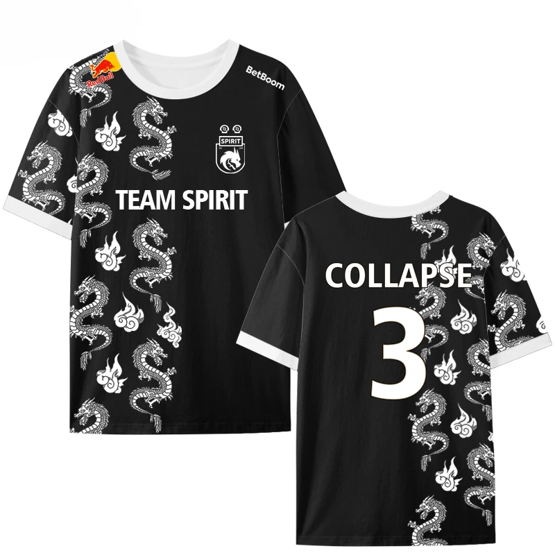 Vente chaude équipe esprit Jersey T-shirt Dota CS GO ESports jeu uniforme hommes hauts joueur Donk sport concours vêtements Fans t-shirts