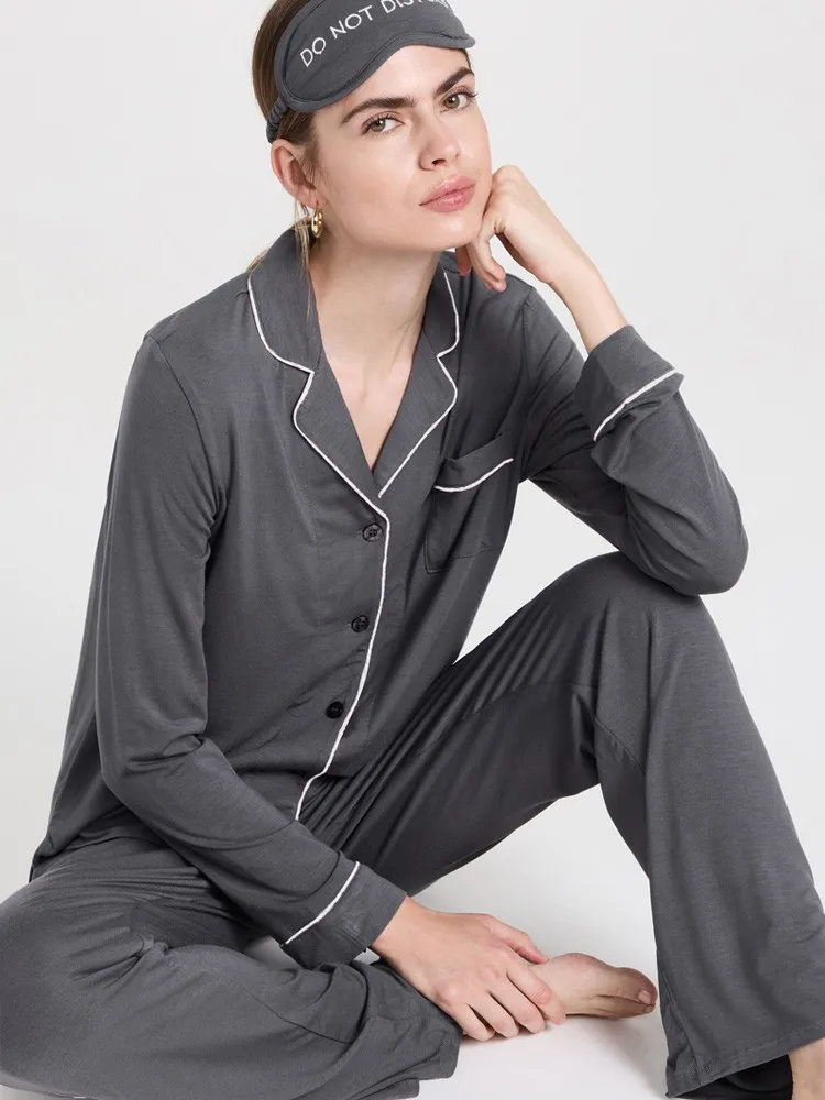 Couples Spring/Summer Merino Wool Tencel Cool pajama Set Merino Casual two piece home wear set