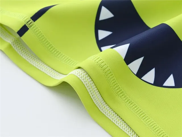 Kavkas bébé enfant en bas âge garçons maillot de bain à manches courtes requin dinosaure maillot de bain 2 pièces anti-éruption maillots de bain 12M à 8 ans – Image 6