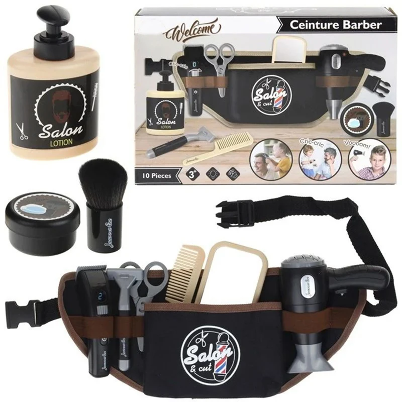 Jouets de coiffure pour enfants, ensemble de rasage pour Salon de coiffure, ensemble de maquillage à la mode, jouet pour fête d'anniversaire, jeu d'habillage, cadeau