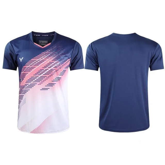 VICTOR T-shirt vêtements de Badminton Tennis de Table et chemise de sport de Tennis costume à séchage rapide pour hommes et femmes uniforme d'équipe – Image 3