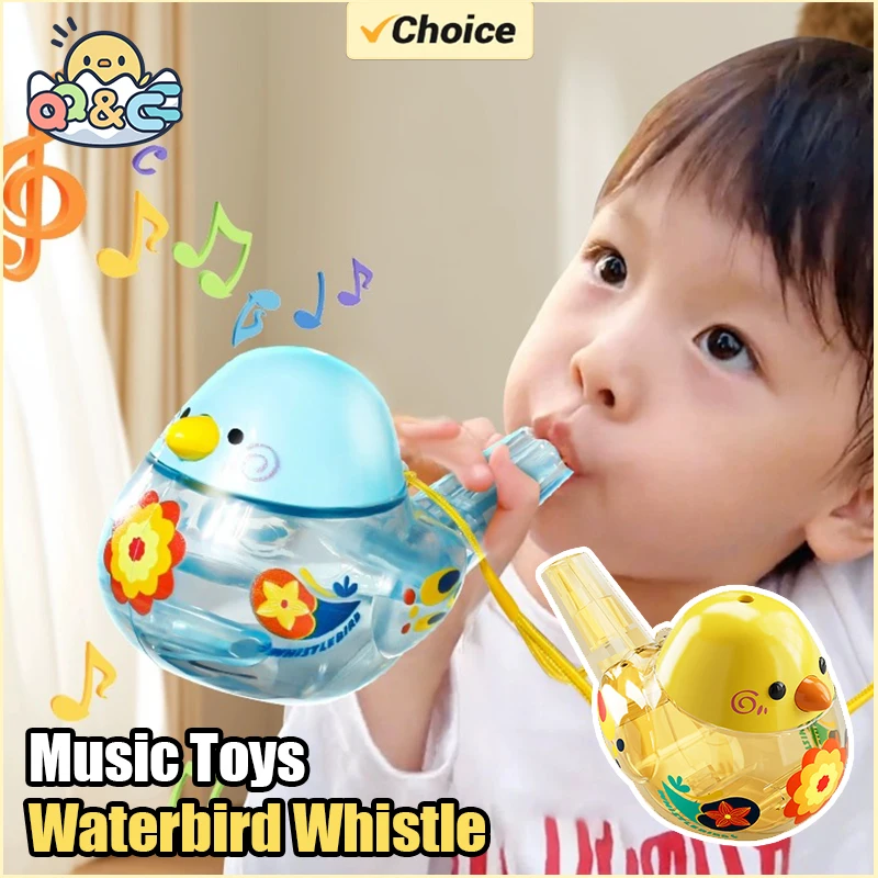 Dessin animé sifflet marée jouer amusant Waterbird Plus eau apprendre les appels d'oiseaux souffler Instrument de musique pour enfants Waterbird sifflet jouets