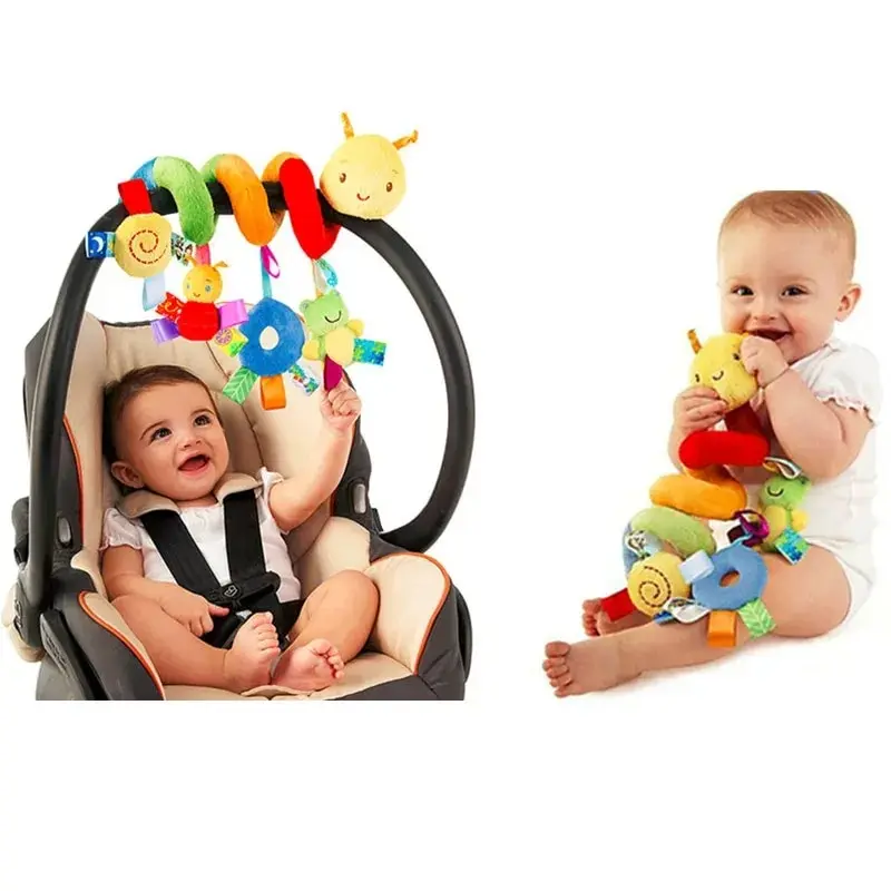 Spirale itude d'activité mignonne pour bébé, poussette CPull, siège auto, jouets de voyage, hochets pour garçons et filles