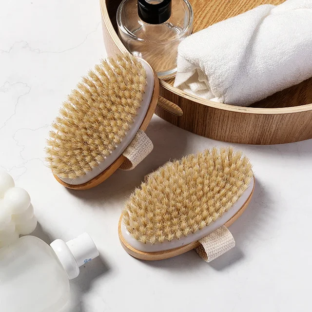 Brosse à Poils Naturels pour Peau Sèche, Ohio eur de Bain pour le Corps – Image 2