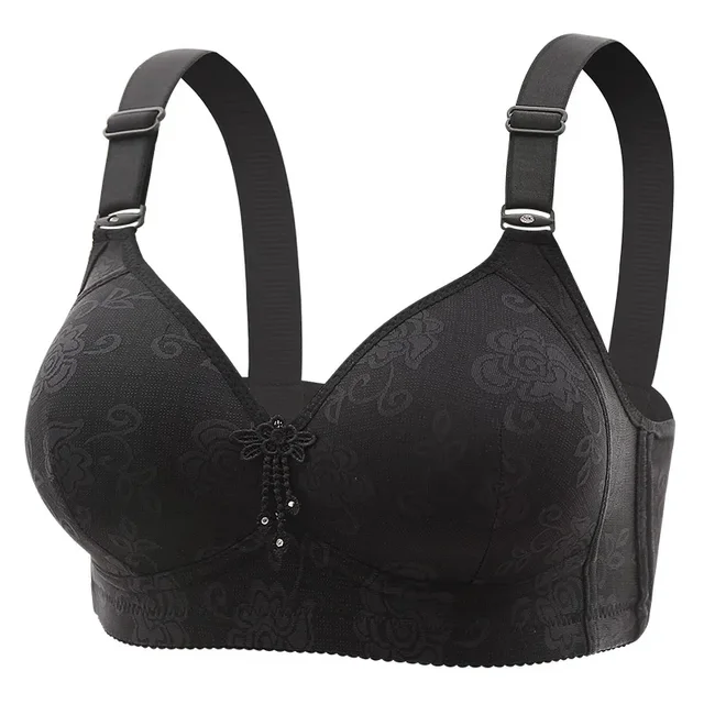 Soutien-gorge grande taille pour femmes âgées, bonnet fin, brassière pleine tasse, Non magnétique, anneau Non en acier, sous-vêtements pour maman, nouvelle collection – Image 4