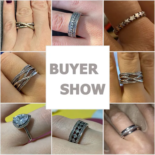 Bague en argent regardé 2025 pour femme, lignes polies, bijoux de fiançailles, cadeau de mariage, nouveau, 925 – Image 2