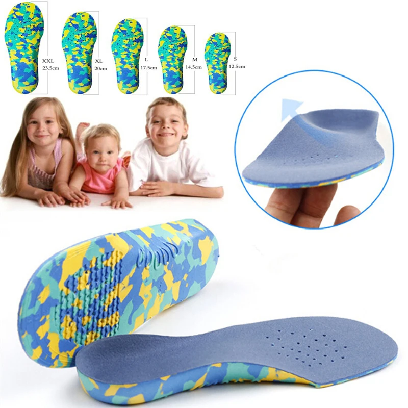 Semelles intérieures orthopédiques pour enfants, soutien de la voûte plantaire des pieds plats, soins des pieds pour enfants, l'offre elles intérieures 4WD, inserts de chaussures