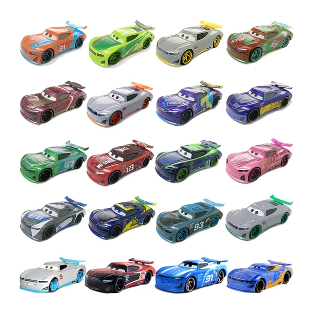 Hot Disney Pixar Cars cadeaux d'anniversaire pour enfants voiture cadet 1/55 rapport modélisation métal enfants jouet voiture alliage course modèle à collectionner