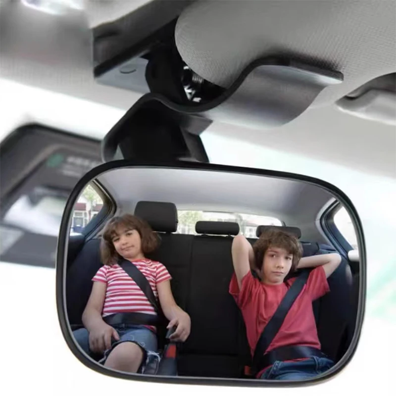Miroirs bébé pare-brise de voiture ventouse miroir pare-soleil plaque pince miroir rétroviseurs bébé enfants moniteur Angle réglable