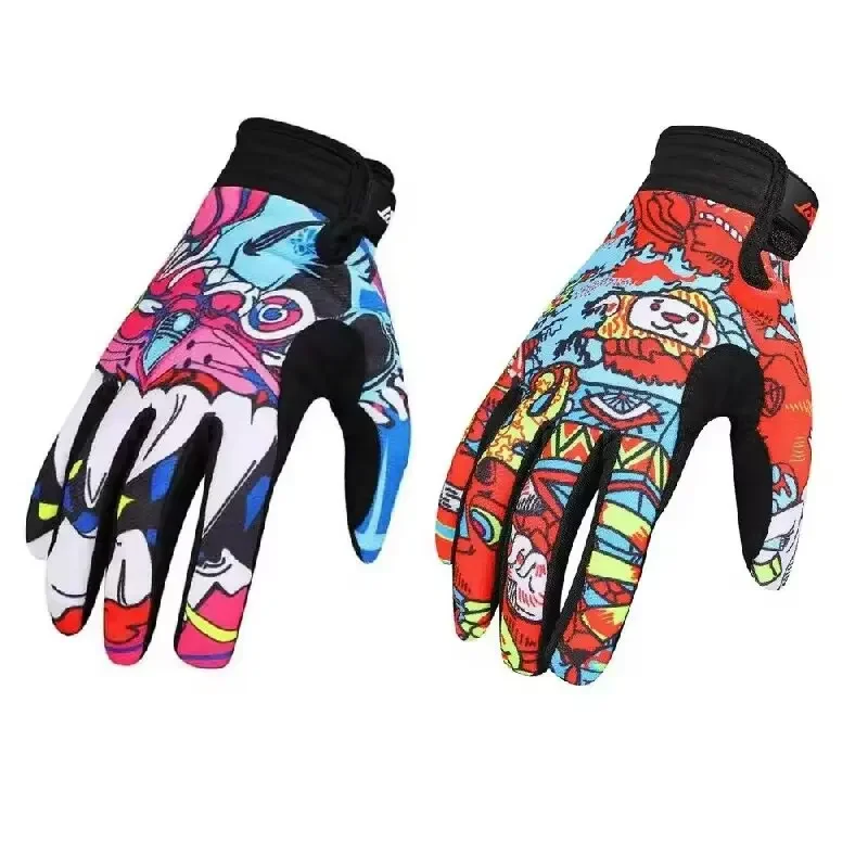 Fistplast – gants de cyclisme rétro Dragon, respirants, à doigts longs, vêtements de sport de plein air pour hommes et femmes, pour l'équitation