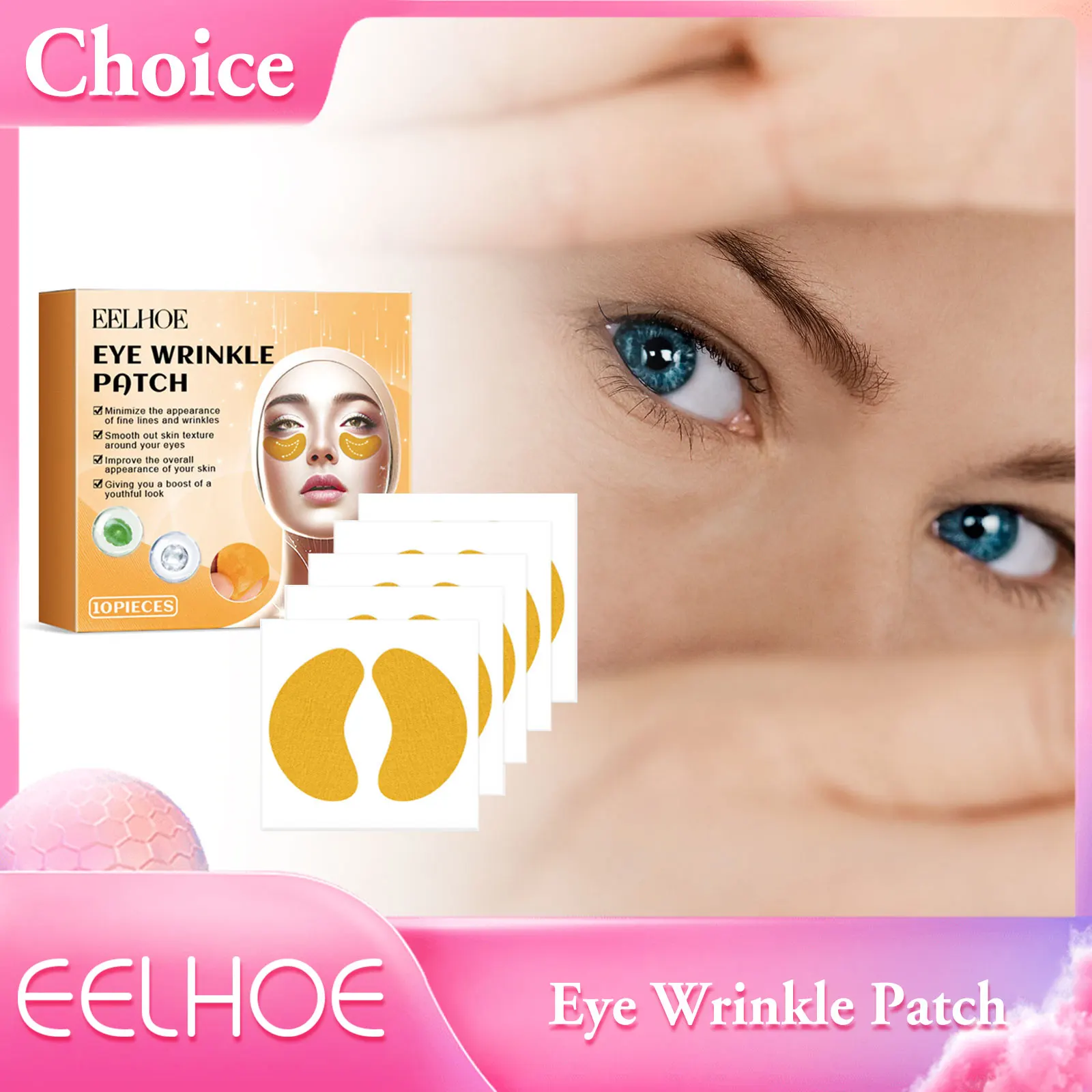 EELHOE masque pour les yeux hydratant collagène cernes sacs pour les yeux dissolvant Anti gonflité nourrissant peau raffermissant Lifting yeux Patch
