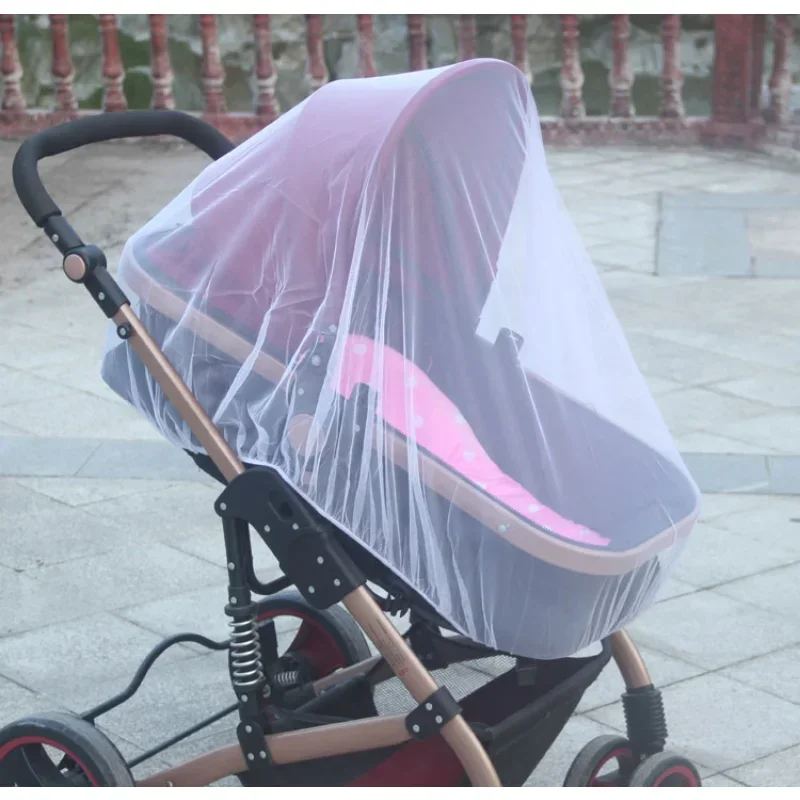 Moustiquaire pour poussette de bébé, landau d'été, filet de Protection contre les insectes, chariot de poussette pour nourrissons, Protection sûre, accessoires de landau en maille