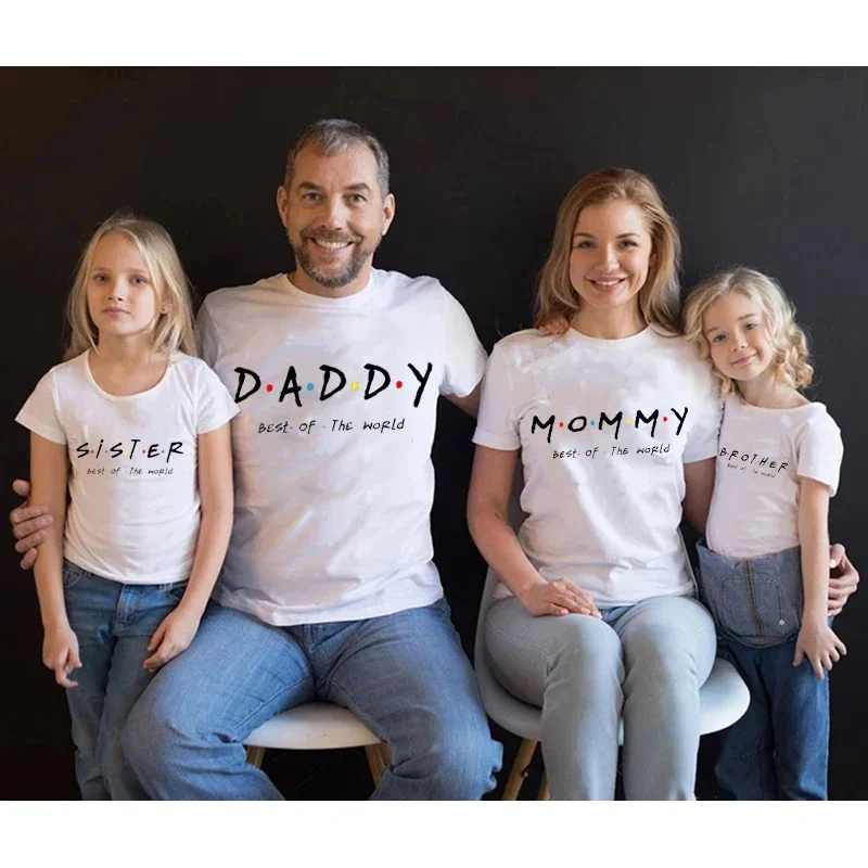 Tenue de famille T-shirt assressenti, vêtements de police TV pour amis, Économie pour enfants, tenues de look de famille maman