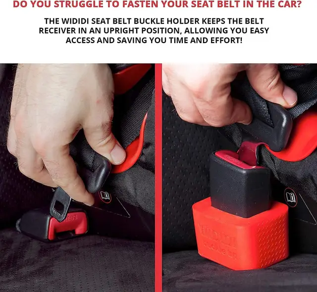 Support de ceinture de sécurité à boucle pour voiture, 1 pièce, matériau en Silicone Durable, accessoires de voiture, housse de sécurité adaptée aux enfants – Image 4