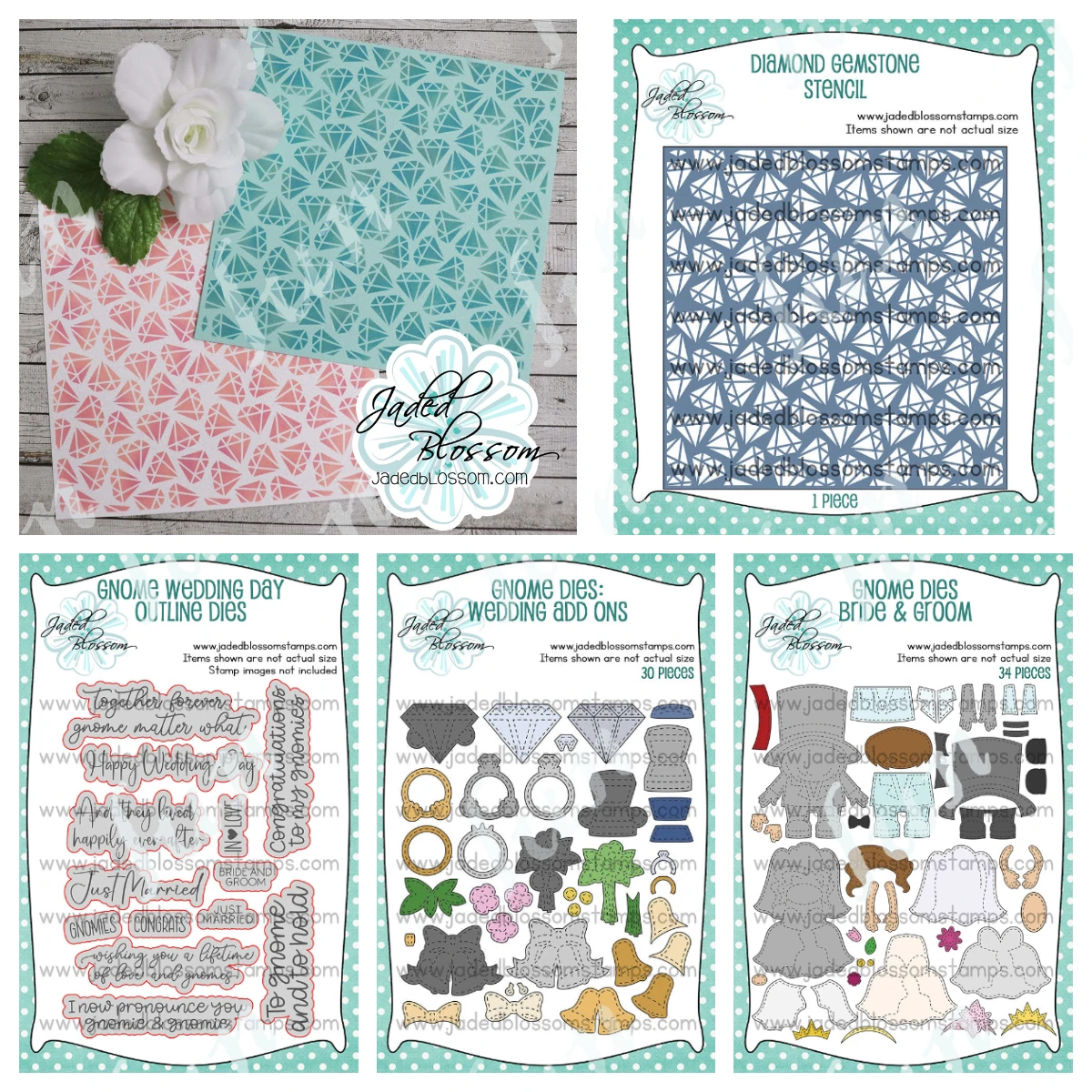 Bride & Groom Gnome Wedding Day Metal Cutting Dies Stamps DIY Scrapbooking Photo Album Decorative Embossing Paper Card Craft Die