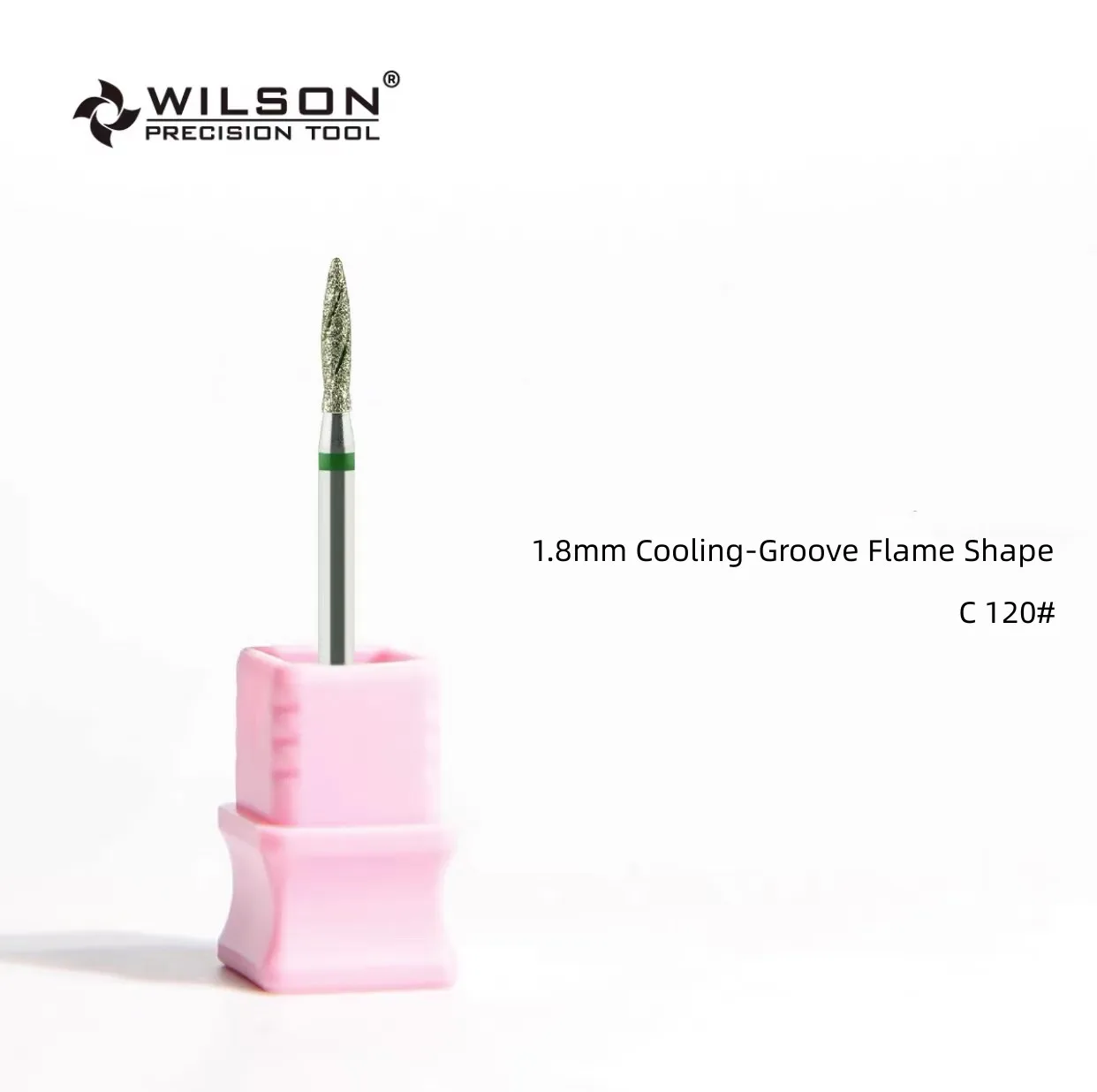 WILSON-Fraises diamantées en forme de flamme à rainure de refroidissement, forets Hope, accessoires pour ongles, outils N64.