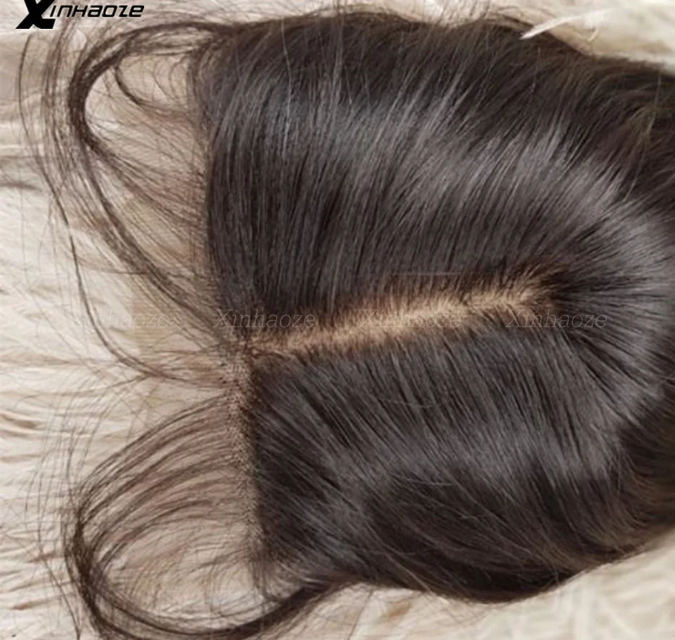 5x5 Silk Base Closure Silicone Silk Top Human Hair Lace Closure Remy Human Hair Extensions with Baby Hair Free Middle Part