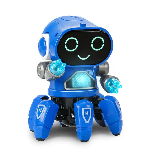 Joli robot dansant musical à lumière LED à 6 griffes : un jouet éducatif et interactif pour les enfants – Cadeau parfait pour les garçons! – Image 5