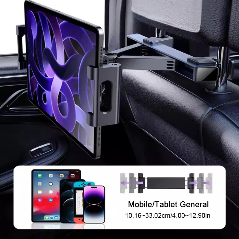 Support d'ipad pour siège arrière d'enfant, crochet de rangement pour siège de voiture, Support de téléphone Ipad, voyage, regarder des bébés, Support d'appui-tête de dessin animé