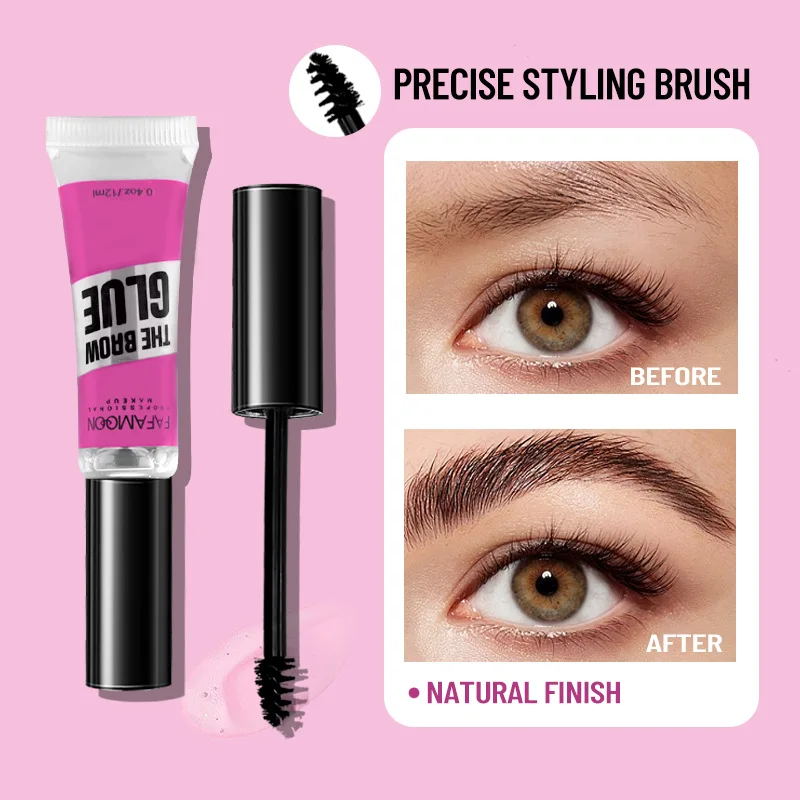 Nouveau Stereotypage sourcil imperméable à l'eau cire coiffante séchage rapide durable sourcils pommade réglage naturel Transparent maquillage