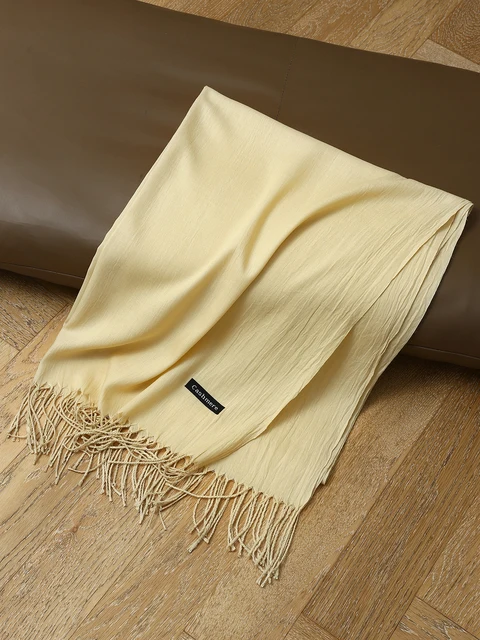 180*70 cm couleur unie doux femmes écharpe cachemire dame châle enveloppement automne hiver pashmina unisexe femme hijab bandeau livraison gratuite – Image 2
