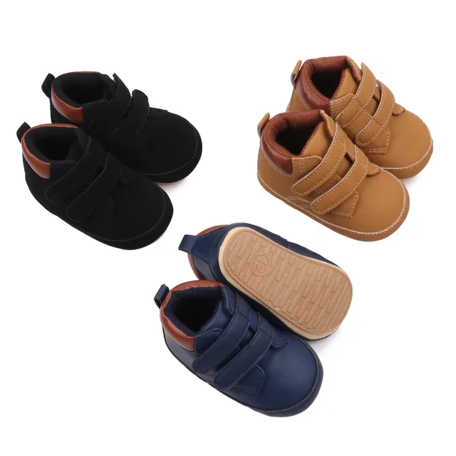 Chaussures à semelle anti-ald en PU souple pour bébés, chaussures pour tout-petits nouveau-nés, style printemps et automne, garçons et filles, 0-9-18 mois, haute qualité, BCS3127 – Image 2