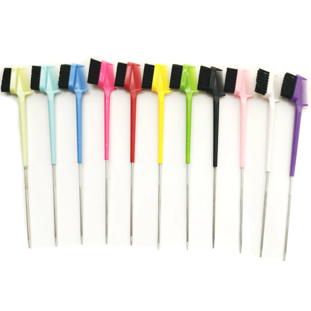 Peigne de contrôle des bords 3 en 1, double face, brosses pour cheveux de bébé, outils de salon de beauté, 10 pièces