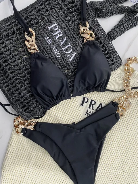 RUOTONGSEPT nouveau Bikini Sexy 2023 Triangle maillot de bain pour femmes brésilien Bikini ensemble 2 pièces licou maillots de bain Push Up maillot de bain