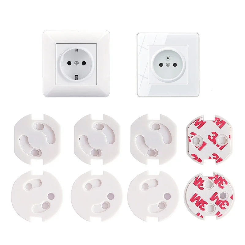 Protection électrique de sécurité pour bébé, 10 pièces, trou de choc électrique, couvercle de sortie de soins pour enfants, verrouillage de sécurité en plastique, prise de crique