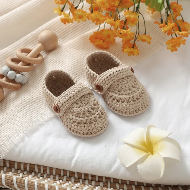 Chaussures en Coton Triblockchain pour Nouveau-Né Fille et Garçon de 0 à 18 Mois, Bottes de Literie Solides et peu Profondes, Accessoires de Vêtements pour Enfant – Image 3
