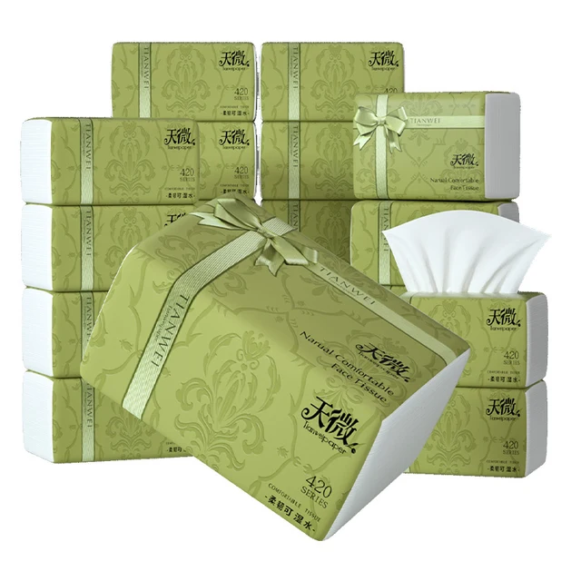 24 paquets de papier à tiroirs, boîte complète de serviettes en papier toilette, serviettes ménagères, mouchoirs doux pour le visage, essuie-mains – Image 6
