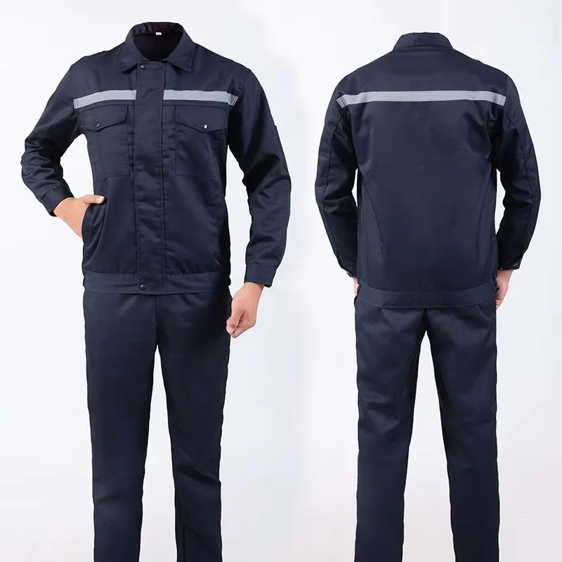 Reflective Strip Workwear Set men's Four Season Auto Repair Wear-Resistant And Dirt Resistant Factory Protective Clothing