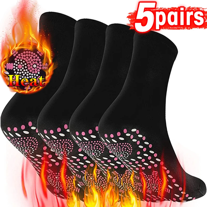 Chaussettes de thérapie magnétique auto-chauffantes pour femmes enceintes, courtes, chaudes, amincissantes, santé, hiver