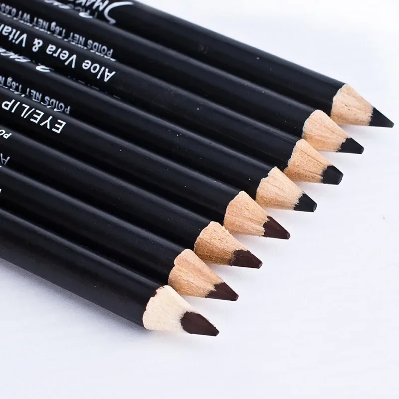 Crayon Eyeliner noir, maquillage professionnel, marron, mat, crayon à sourcils, imperméable, durable, stylo lisse, accessoires pour outils de beauté