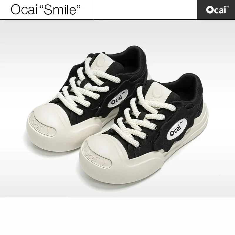 Chaussures en toile noire Ocai, baskets de créateur de luxe originales, l'offre elles optiques, chaussures décontractées basses d'été, 2024 nouveau