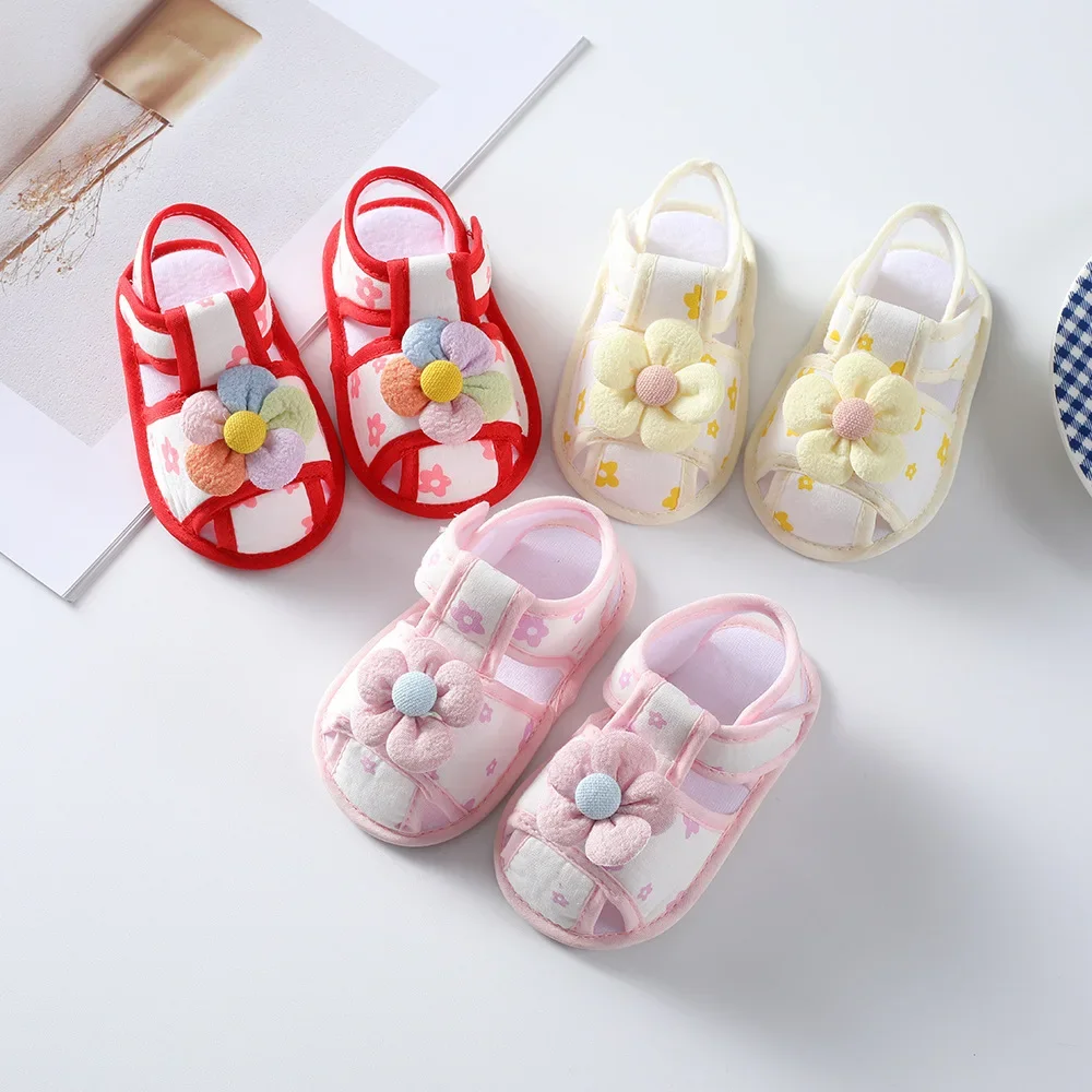 Sabots d'été pour bébés filles de 0 à 18 mois, sandales princesse à nœud papillon, baskets souples pour tout-petits, chaussures décontractées