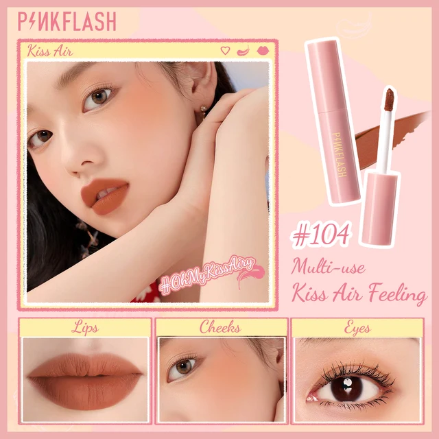 PINKFLASH – rouge à lèvres liquide mat à double usage, imperméable, longue durée, fard à joues, résistant au transfert, brillant à lèvres, maquillage, cosmétiques – Image 2
