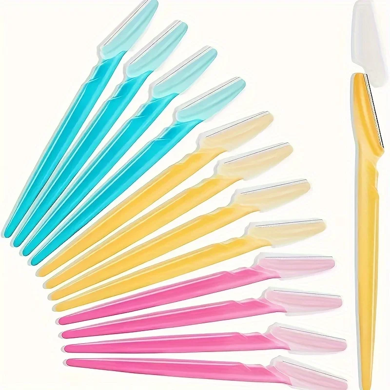 Kit de rasoir multifonction EyebloguRazor, outil d'épilation du visage avec poignée facile à saisir, fierté, coupe, saillante, 3 pièces, 5 pièces, 6 pièces, 12 pièces, 24 pièces