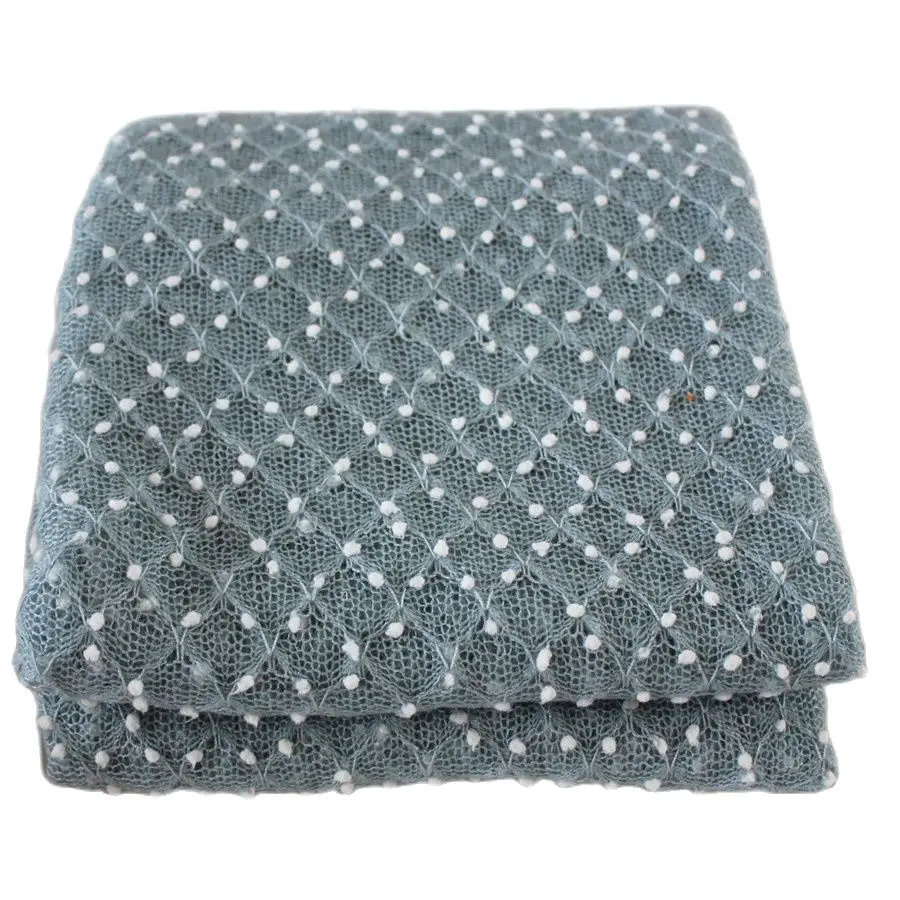 Enveloppes en tricot extensible pour nouveau-né, 50x150cm, accessoire Photo, Popcorn, pour bébé