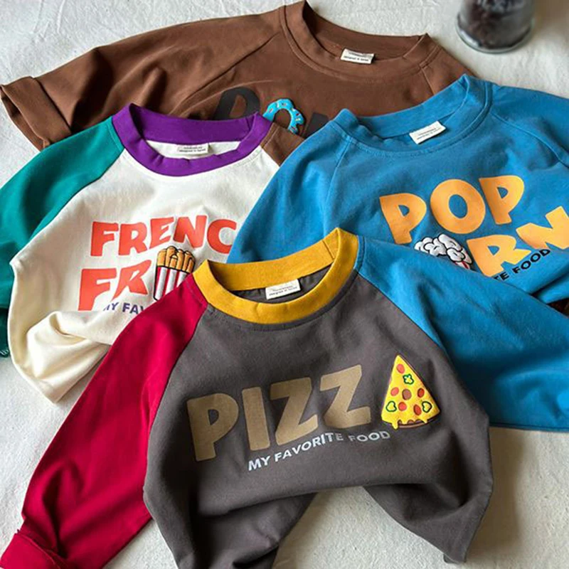 T-Shirt à Manches sulfpour Enfant Garçon et Fille de 0 à 13 Ans, Vêtements Astronomiques en Coton, Adolescent, Motif de Dessin Animé, Été