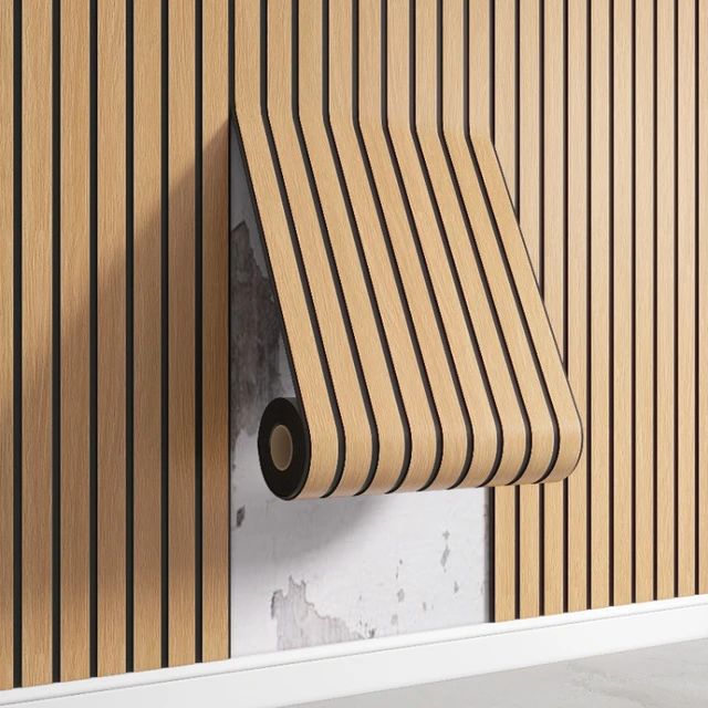 1 Roll of Self-Adhesive Grille 3D Stereo Concave and Convex Wall Panels Living Room Background Wall Decorative Wall Stickers Wallpaper