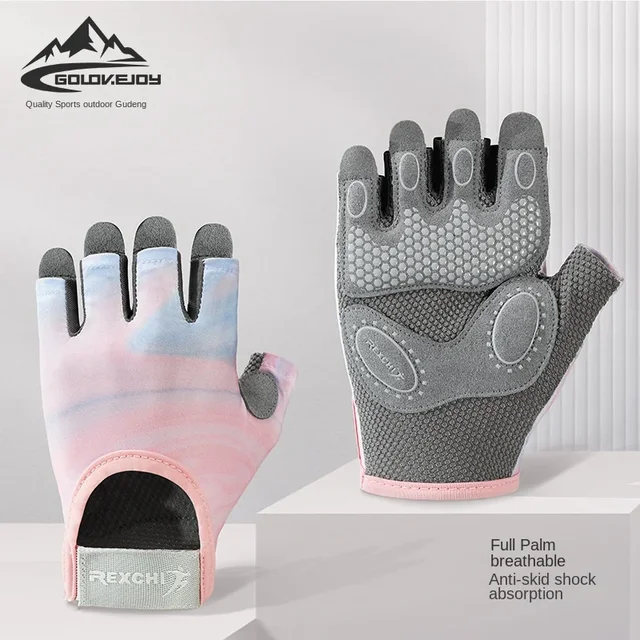Gants de sport pour femmes, Fitness, Sports de plein air, antidérapants et absorbant les chocs, demi-doigt, durables et respirants