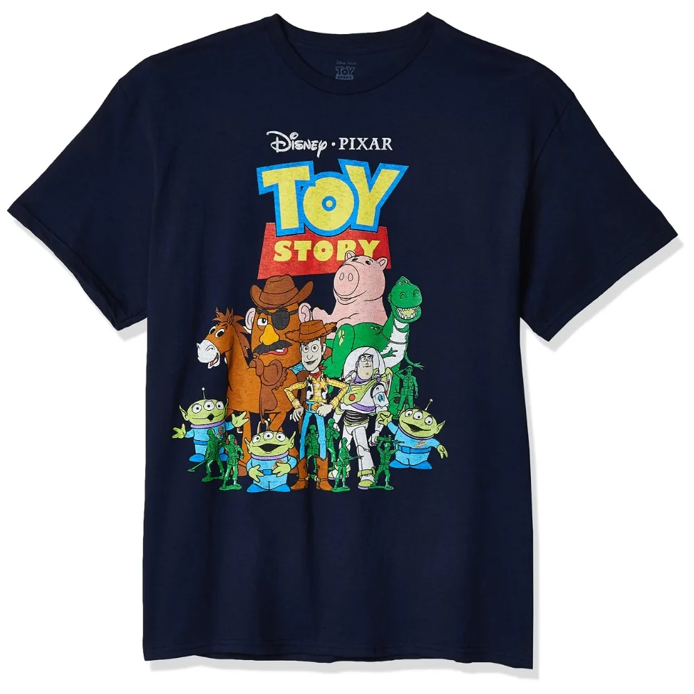 T-shirt Disney Toy Story pour hommes et femmes, tenues assorties pour la famille, 100% coton