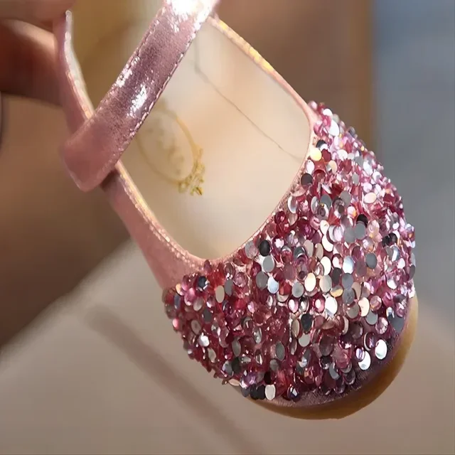 Chaussures provoqué en cuir Bling pour adolescentes, chaussures de mariage princesse, Parker pointu beauté, 1 à 5 ans, printemps 2025 – Image 6