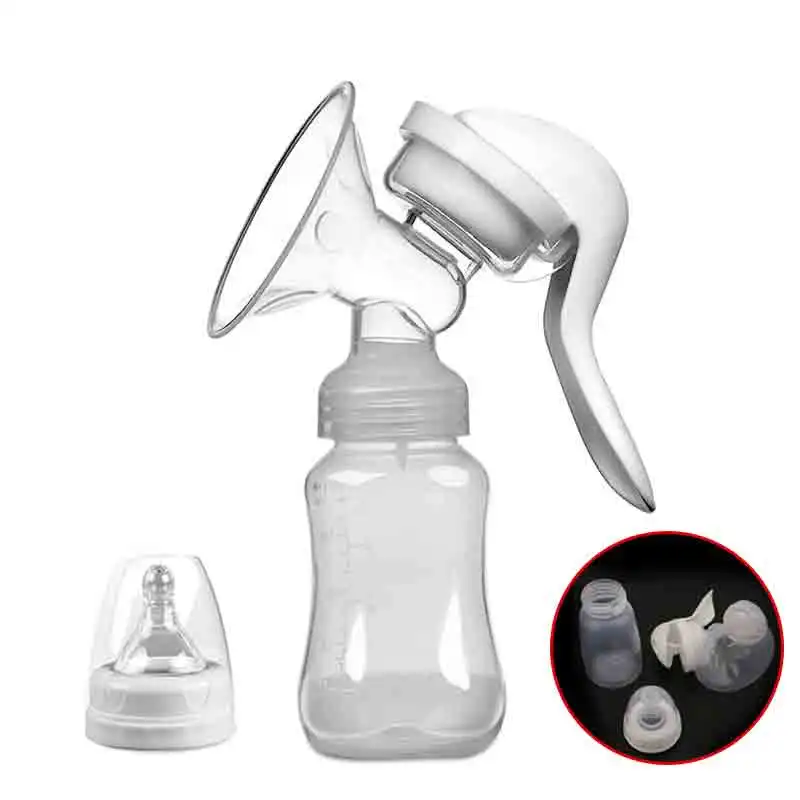 Tire-lait manuel puissant bébé mamelon aspiration alimentation bouteilles de lait seins pompes bouteille succion main-type bébé tire-lait