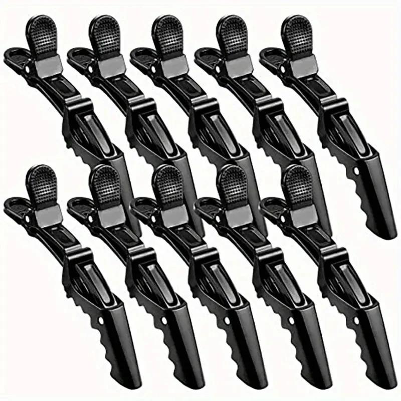 Pince à cheveux Alligator en plastique, 5-30 pièces, épingle à cheveux antidérapante, noir, rose, Durable, accessoires de coiffure pour femmes et hommes